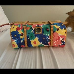 Authentic Dooney & Brouke  floral handbag